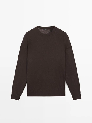 Свитер из шерстяной смеси в стиле оверсайз- Заказать в России