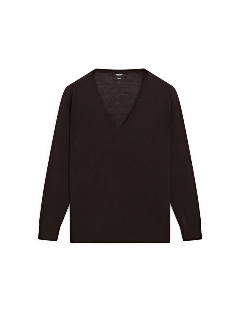 Свитер с v-образным вырезом в оверсайз