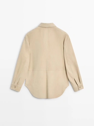 Рубашка из замши- Заказать в России