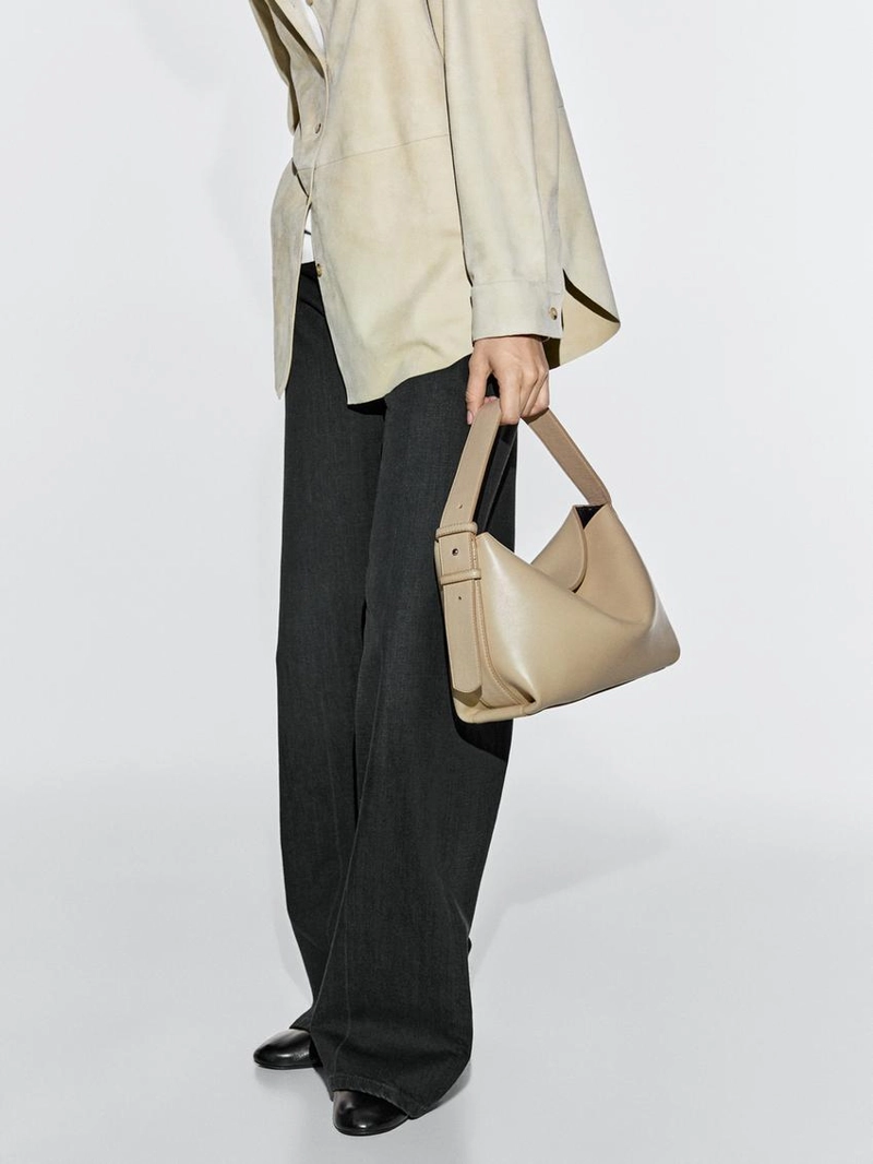 Сумка на плечо из натуральной кожи неппа