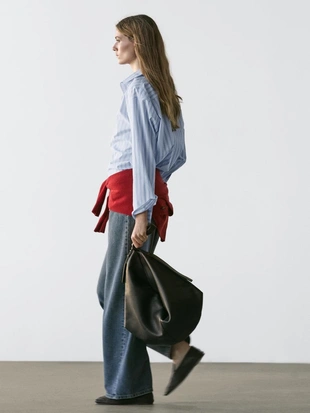 Рубашка в полоску из 100% хлопка- Заказать в России