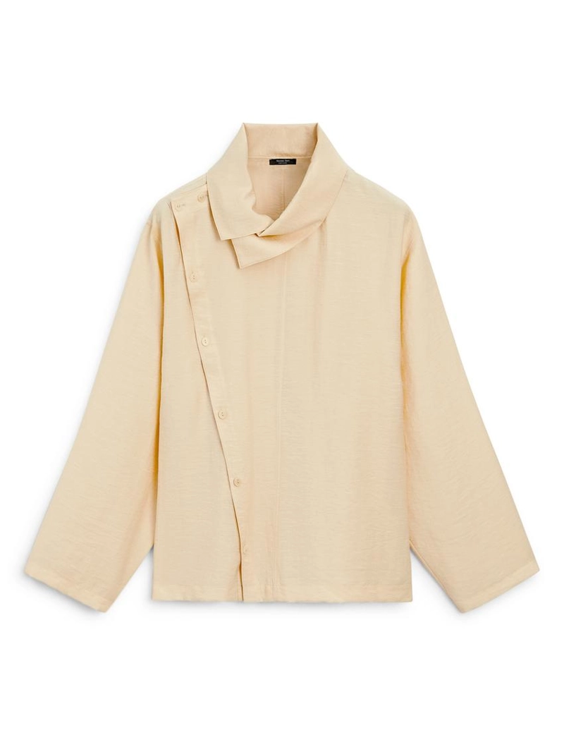 Рубашка с асимметричной пуговицей