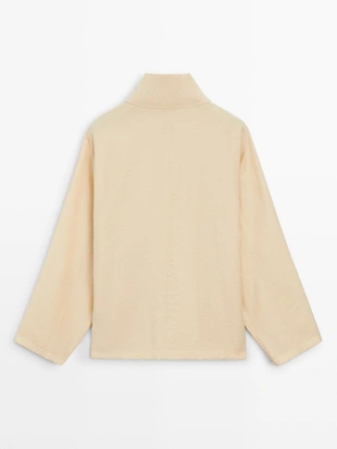 Рубашка с асимметричной пуговицей- Заказать в России