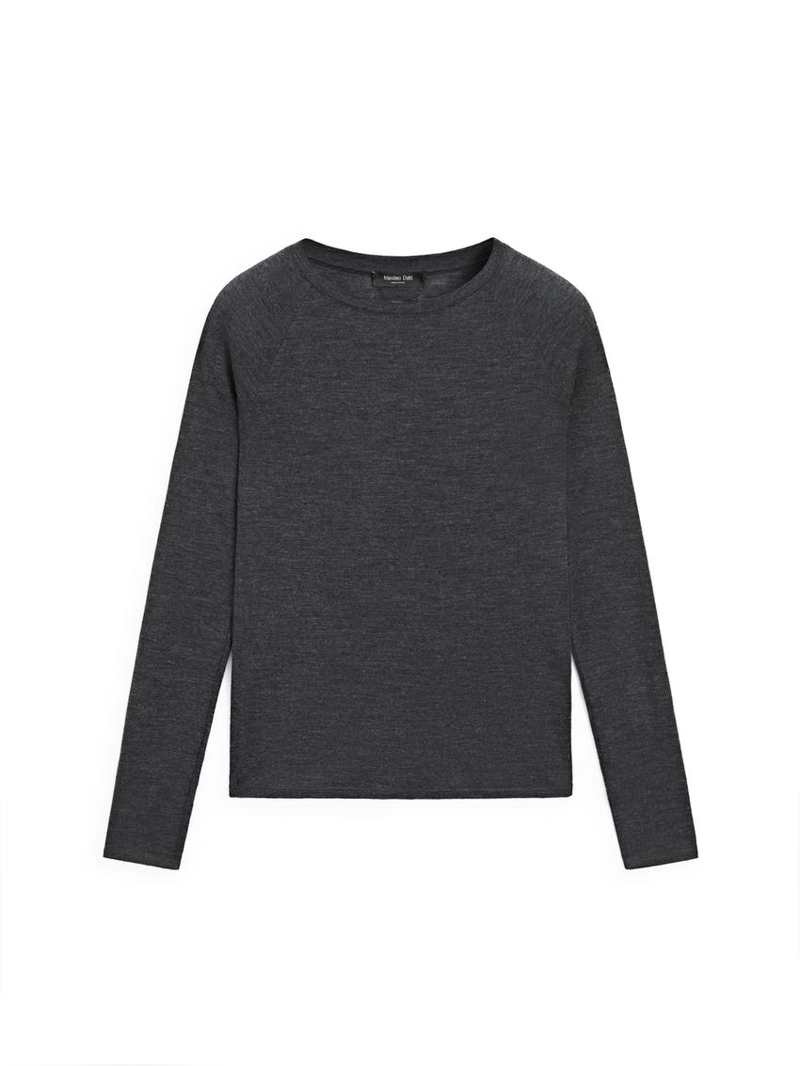 Водолазка из шерсти с реглановыми рукавами