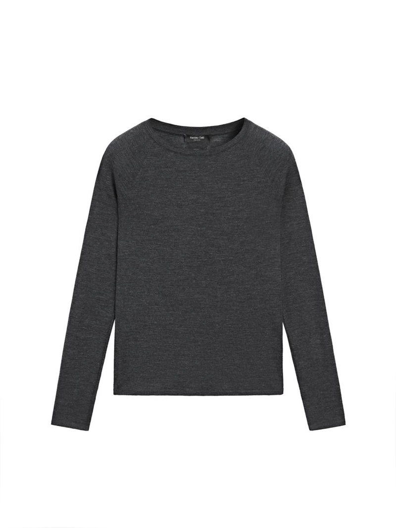 Водолазка из шерсти с реглановыми рукавами