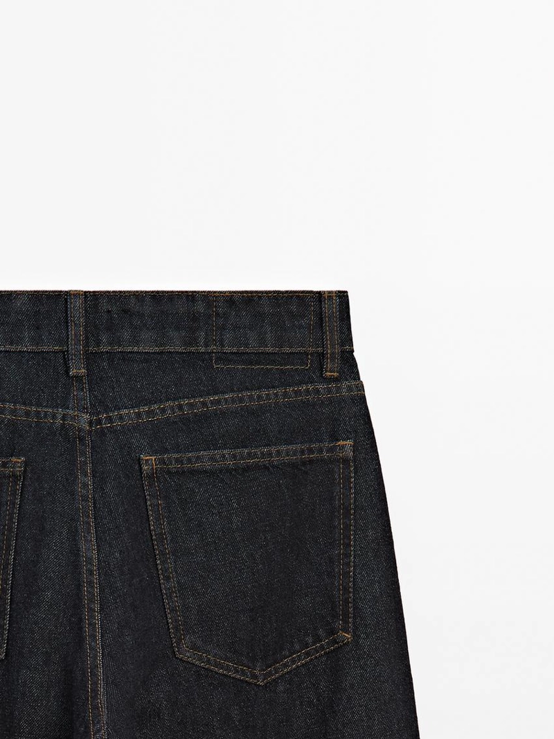 Джинсы свободного кроя средней посадки