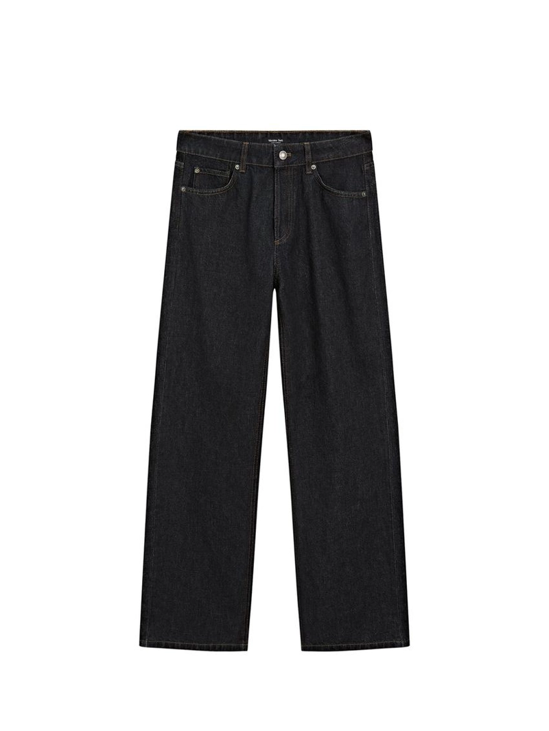 Джинсы свободного кроя средней посадки