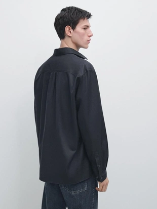 Рубашка из хлопка с карманами- Заказать в России