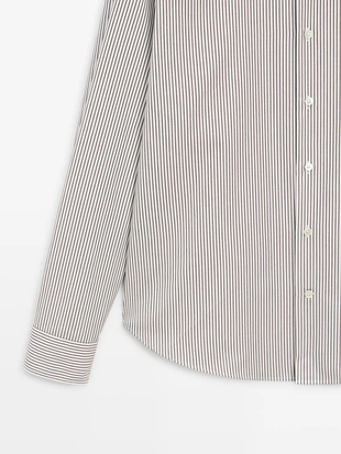 Рубашка из хлопкового поплина- Заказать в России