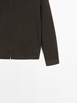 Кардиган с молнией из смесового хлопка- Заказать в России