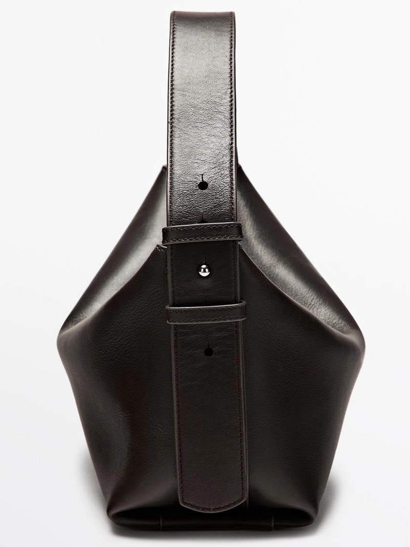 Маленькая сумка из натуральной кожи овцы