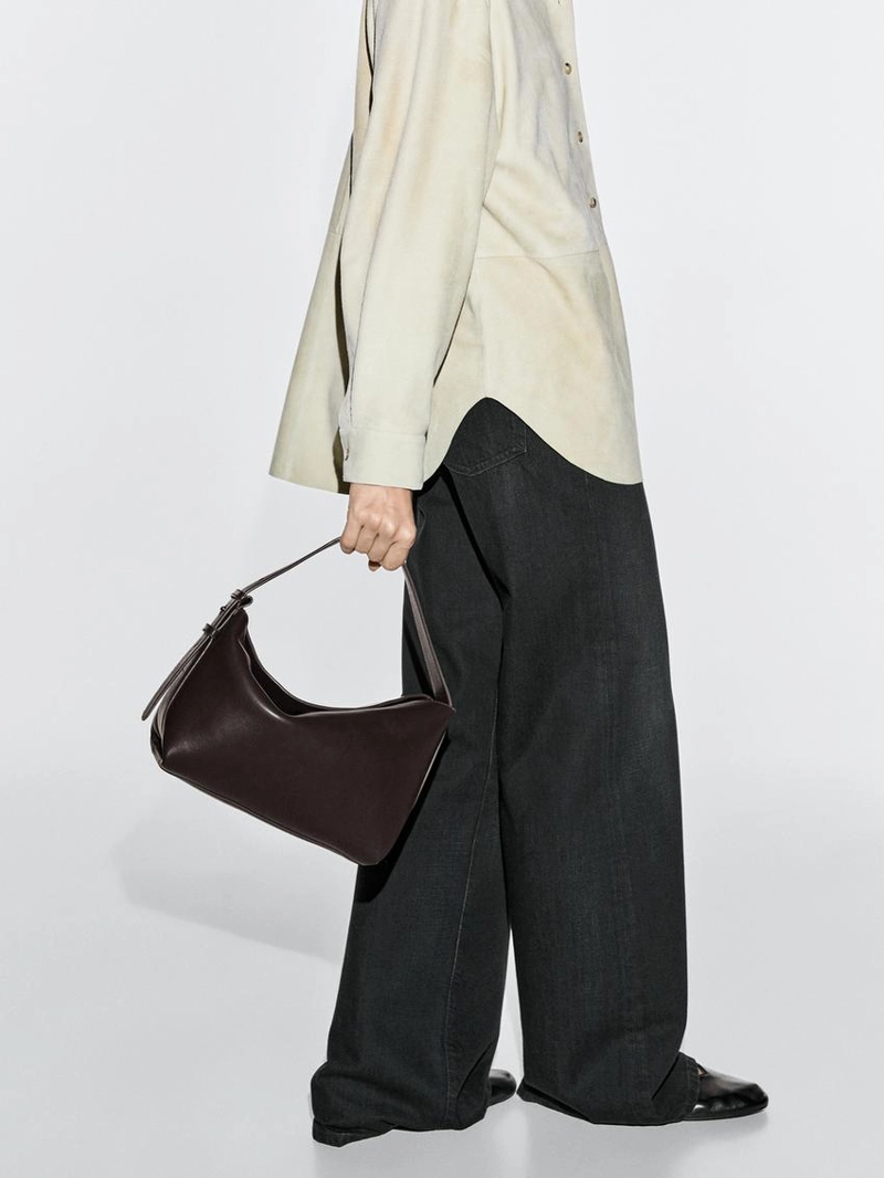 Маленькая сумка из натуральной кожи овцы