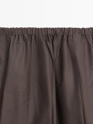 Юбка миди из технической ткани с боковыми складками- Заказать в России