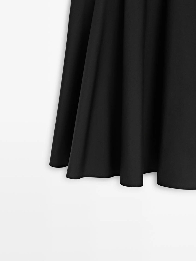 Юбка миди с деталями в виде платка