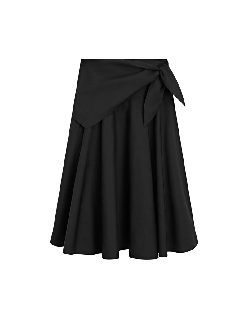 Юбка миди с деталями в виде платка