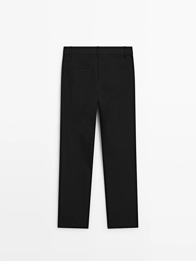 Брюки прямого кроя из технической ткани