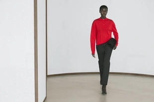 Брюки прямого кроя из технической ткани- Заказать в России