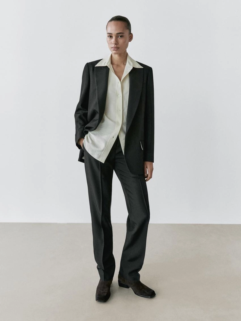 Пиджак из креповой ткани