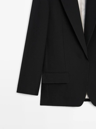 Пиджак из креповой ткани- Заказать в России