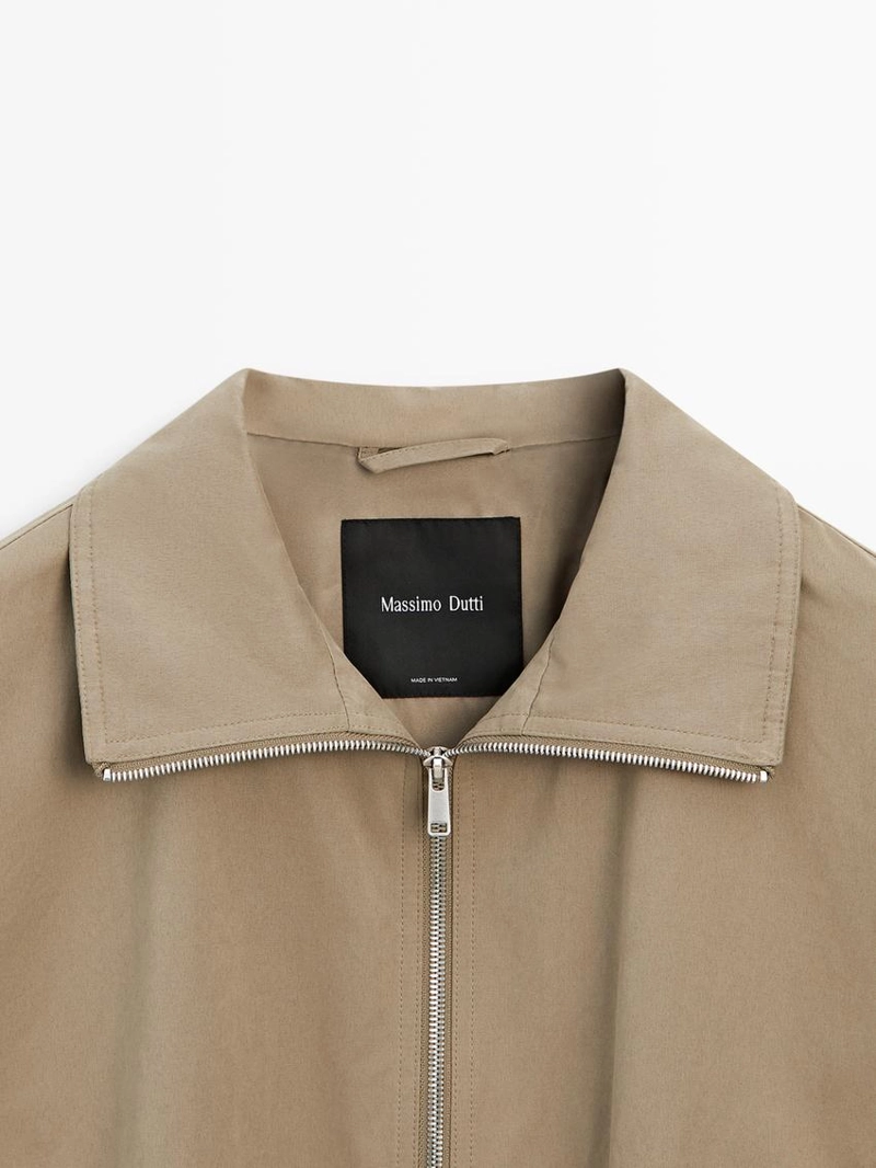 Бомбер с курткой из хлопка