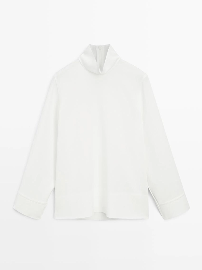 Блуза с драпировкой - студия