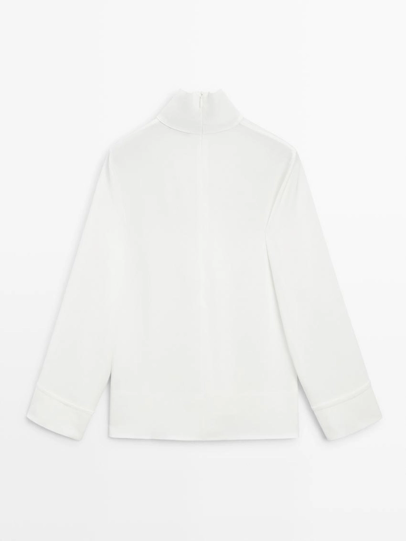 Блуза с драпировкой - студия