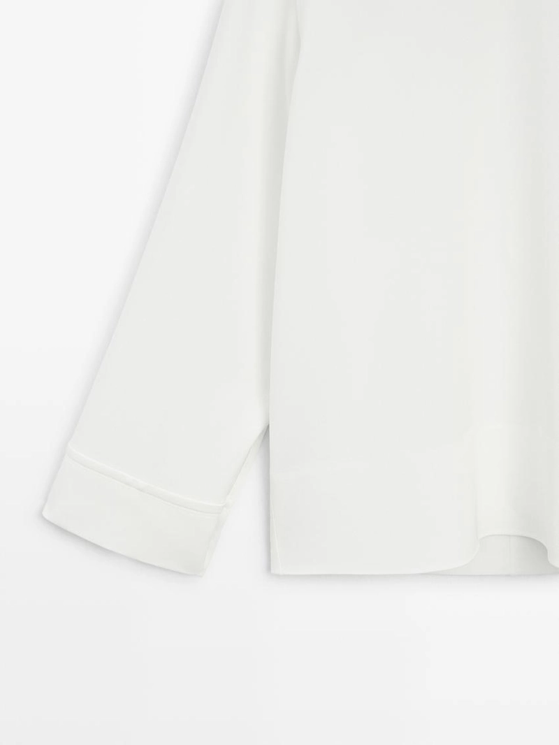 Блуза с драпировкой - студия