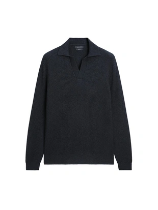 Поло-свитер из хлопкового трикотажа- Заказать в России