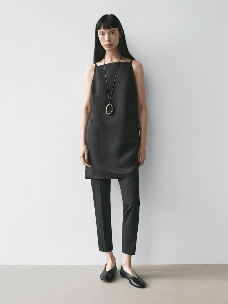 Платье мини с плавной посадкой