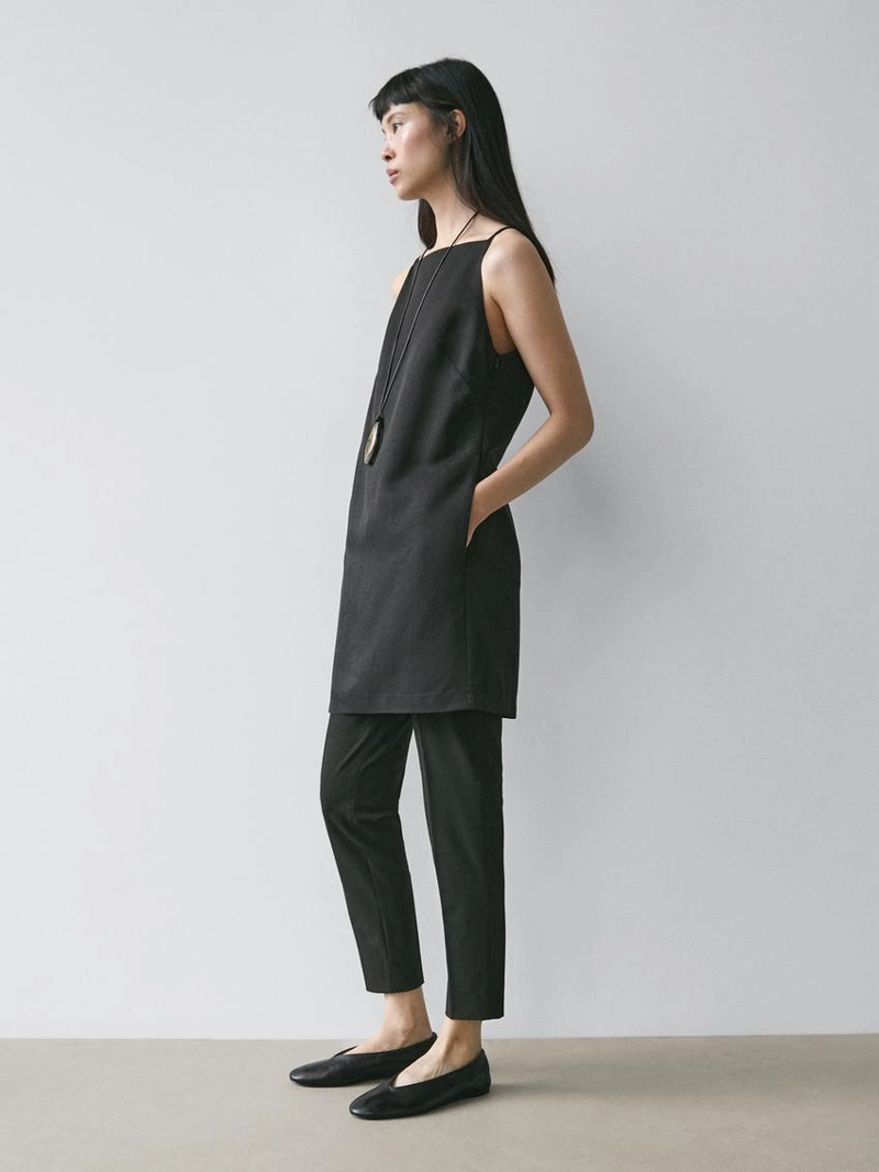 Платье мини с плавной посадкой