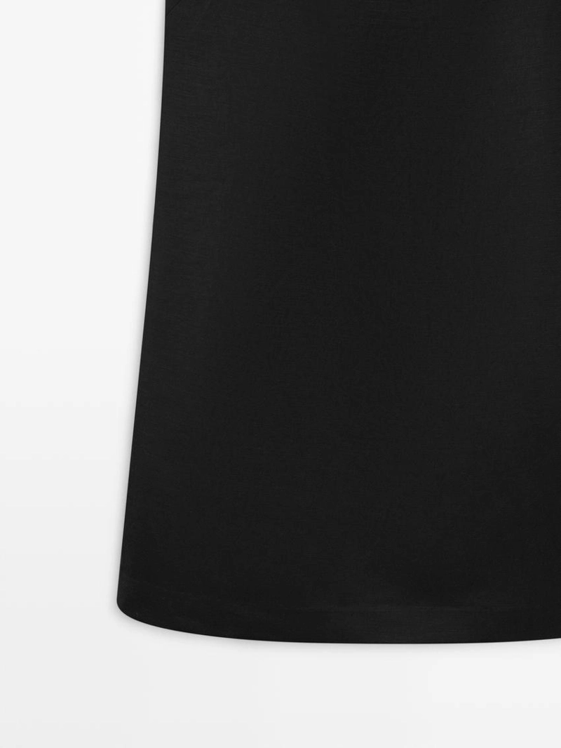 Платье мини с плавной посадкой