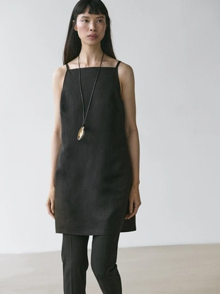 Платье мини с плавной посадкой- Заказать в России