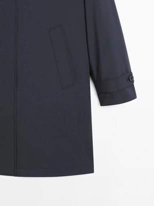 Длинная парка с капюшоном- Заказать в России