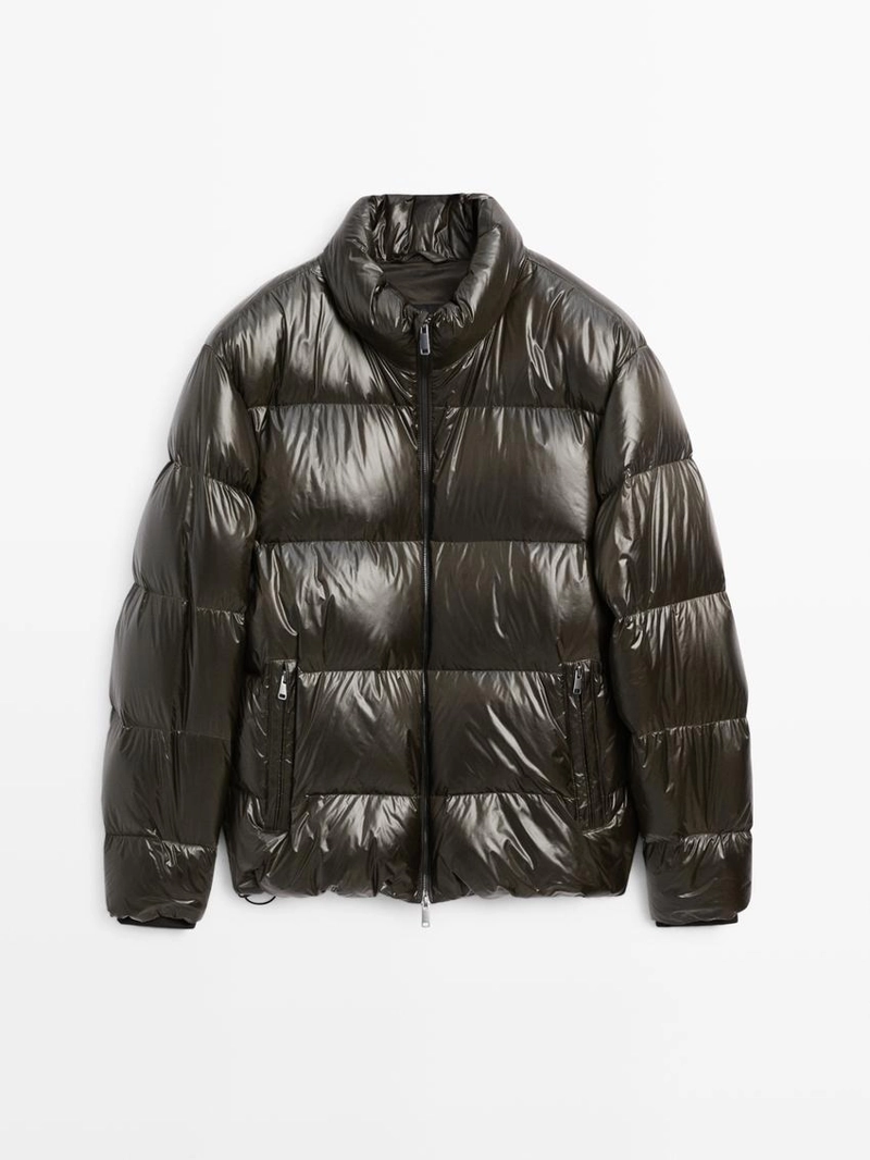 Пуховик с наполнителем из пуха и перьев