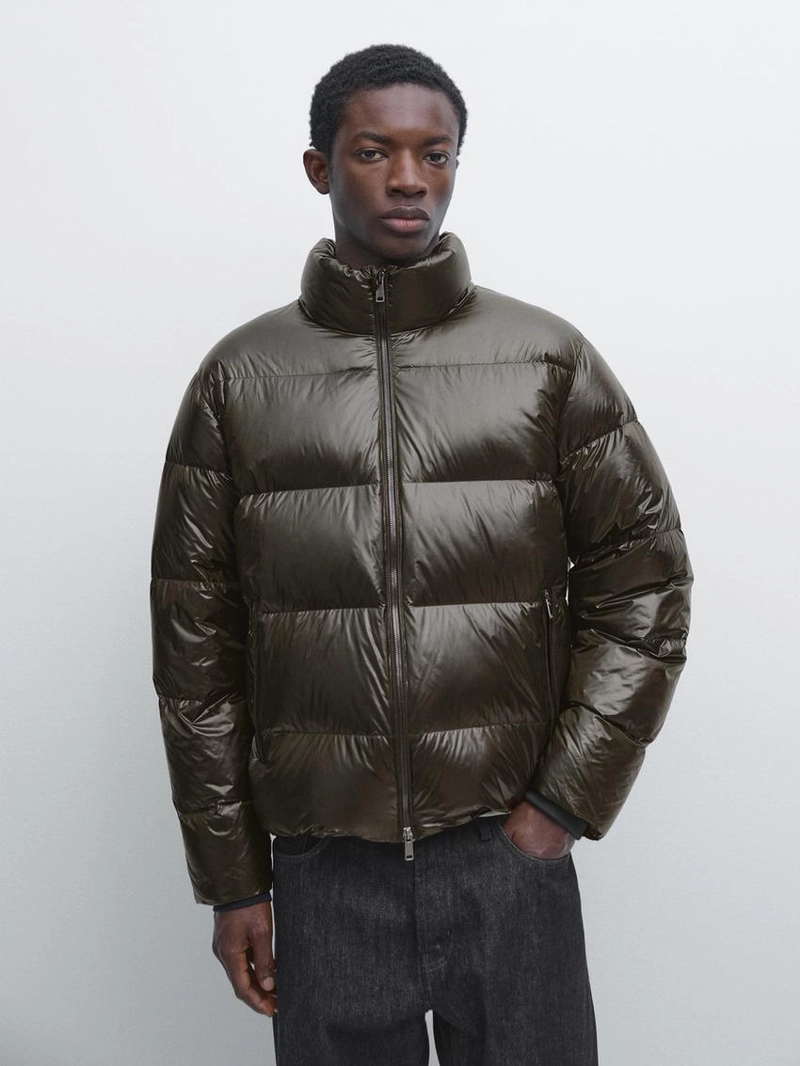 Пуховик с наполнителем из пуха и перьев