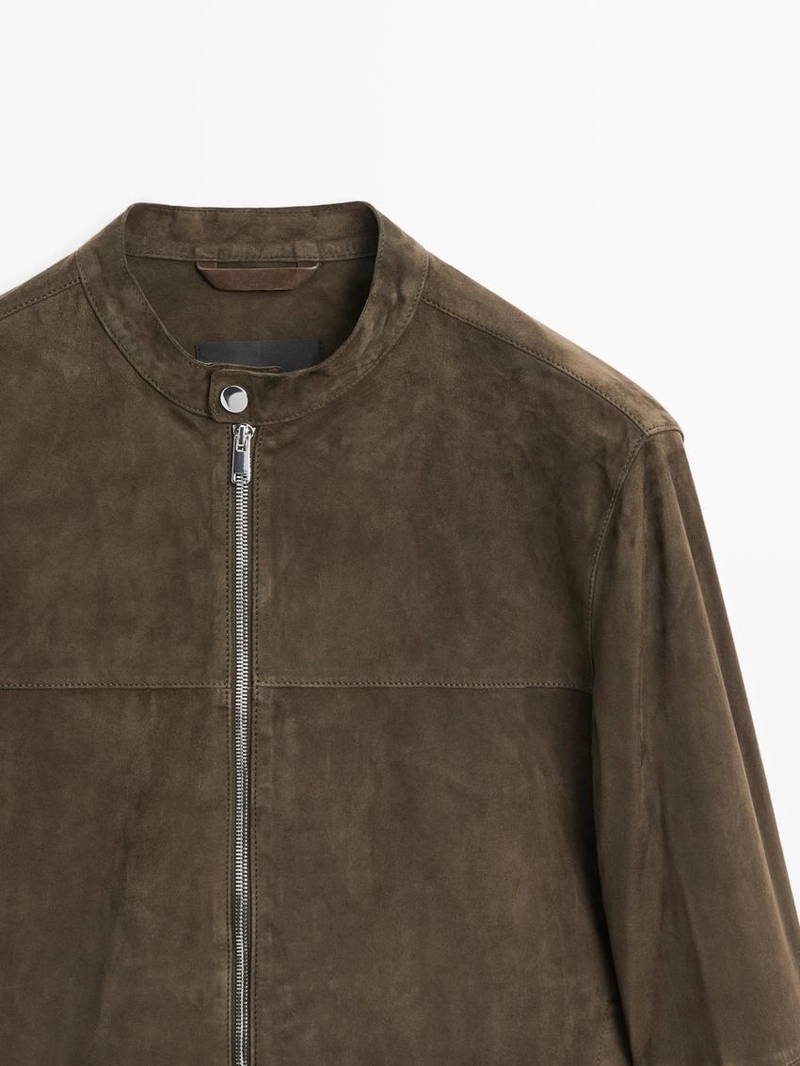 Куртка из замши