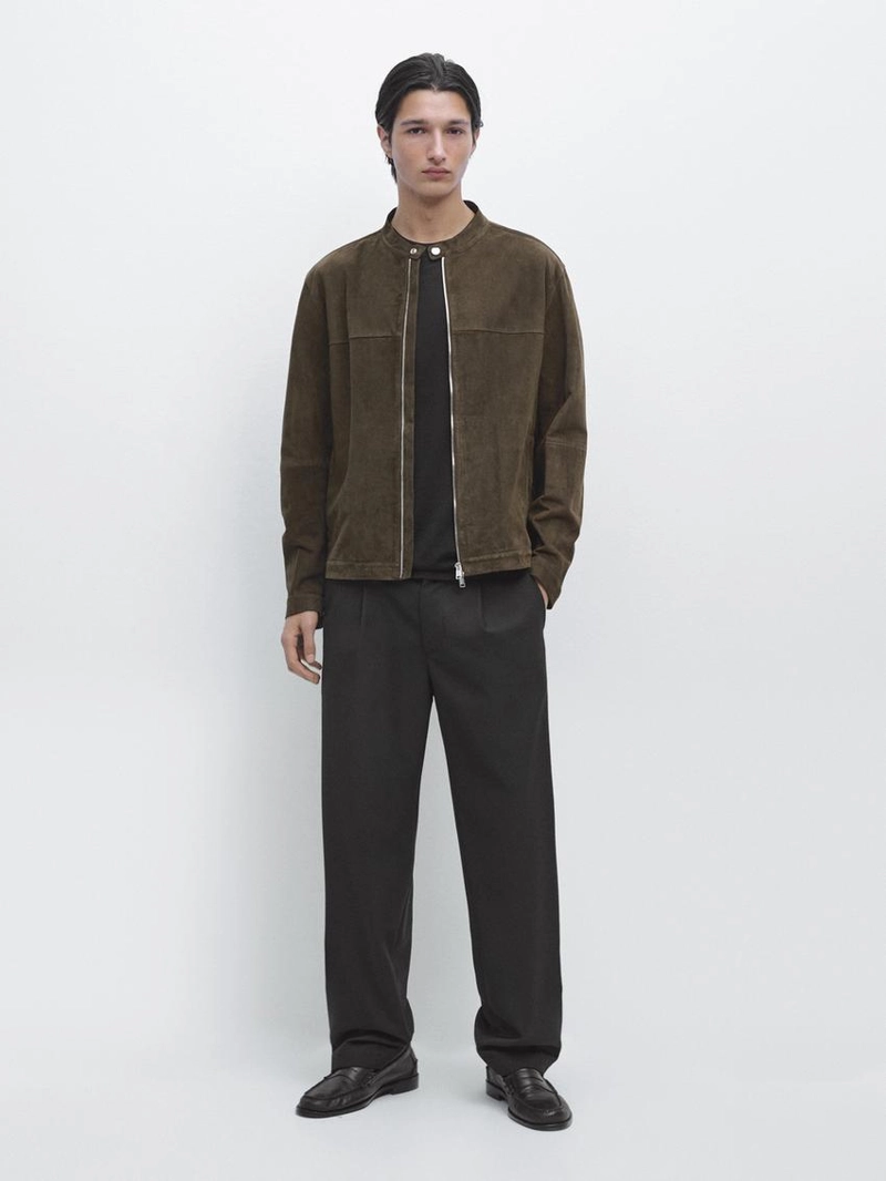 Куртка из замши