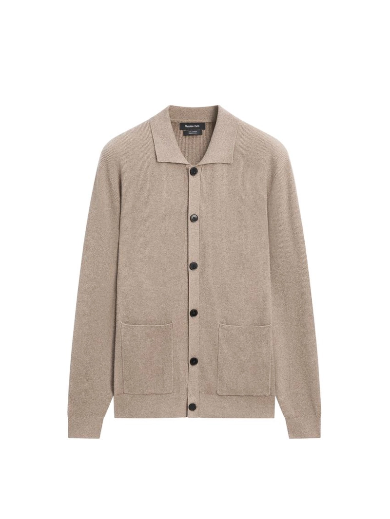 Кардиган из 100% хлопкового трикотажа