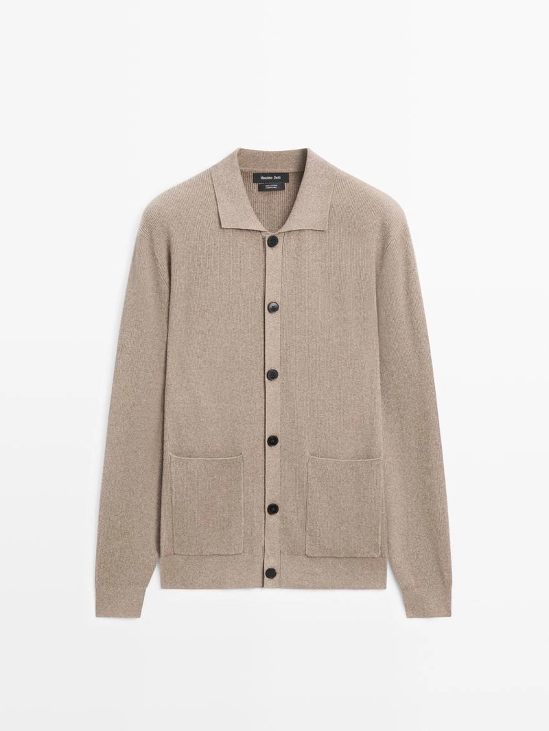 Кардиган из 100% хлопкового трикотажа