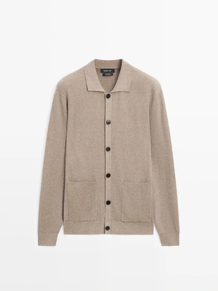 Кардиган из 100% хлопкового трикотажа- Заказать в России