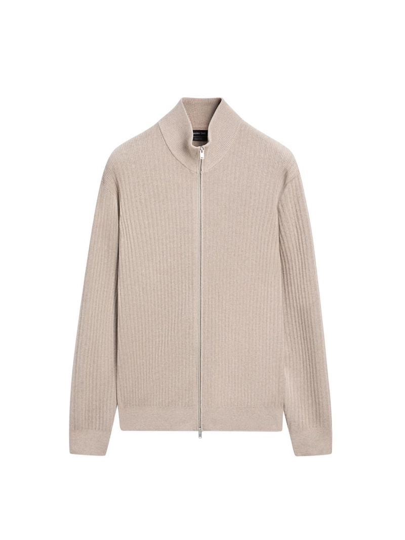 Кардиган из хлопкового трикотажа с молнией