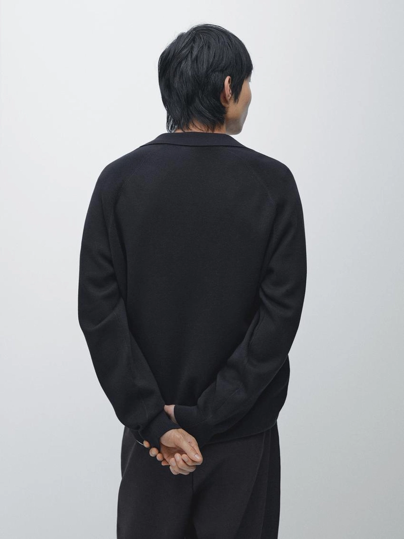 Кардиган из смесового хлопка с молнией