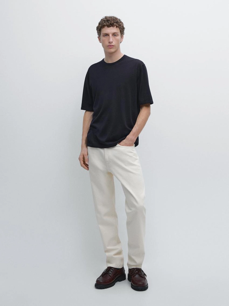 Футболка из шерсти с короткими рукавами