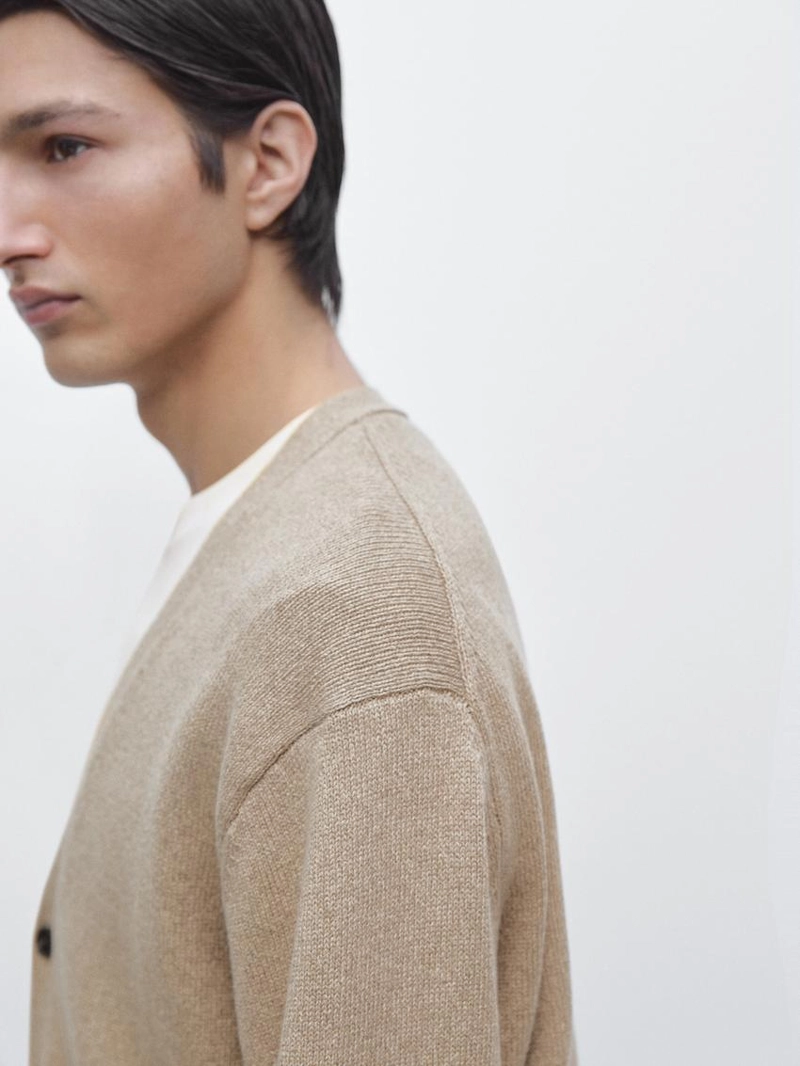 Кардиган из вязаного трикотажа из 100% хлопка