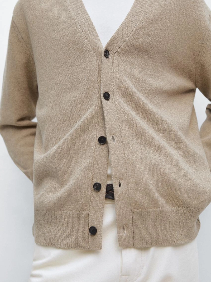 Кардиган из вязаного трикотажа из 100% хлопка