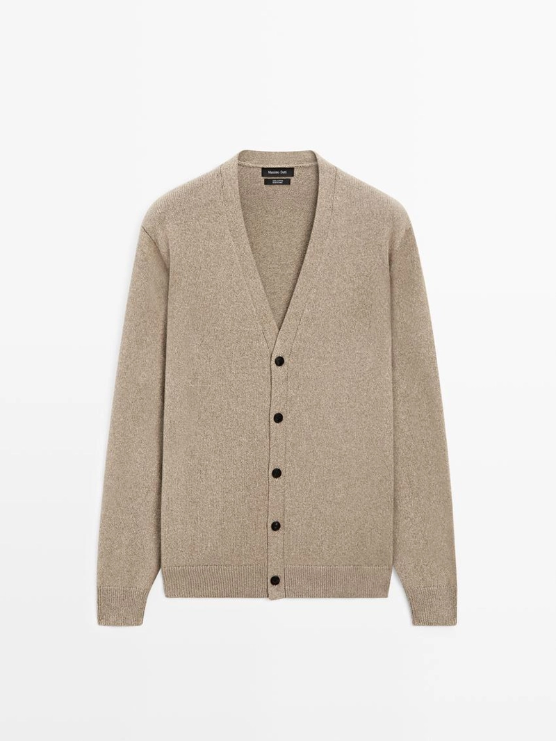 Кардиган из вязаного трикотажа из 100% хлопка