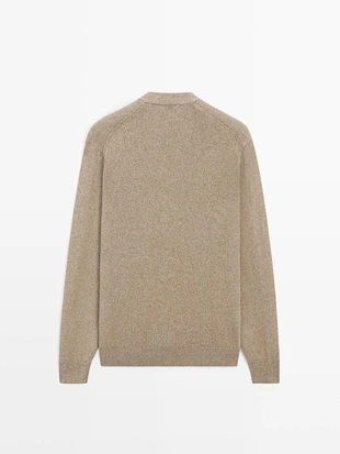 Кардиган из вязаного трикотажа из 100% хлопка- Заказать в России