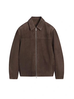 Куртка из козьей кожи с замшевой отделкой- Заказать в России