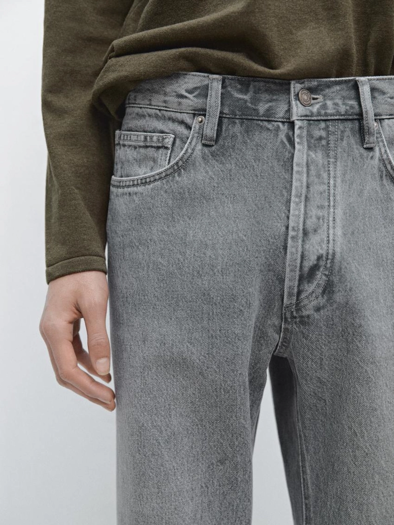 Джинсы прямого кроя massimo dutti