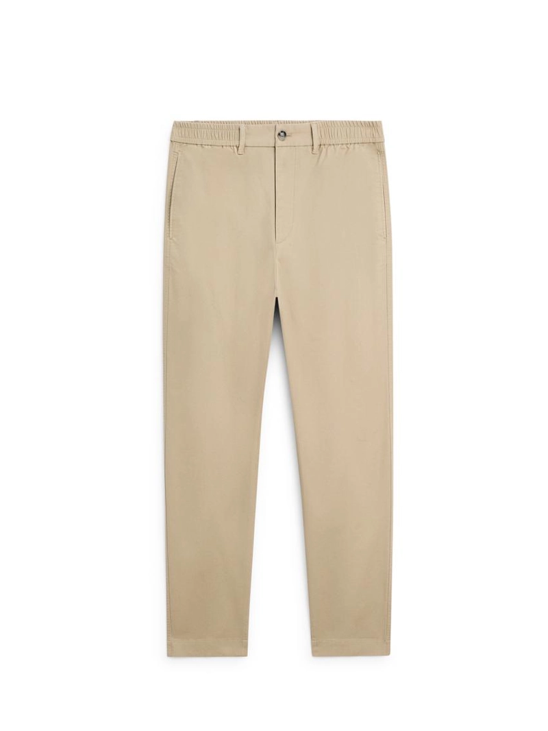 Хлопковые брюки с посадкой джоггер